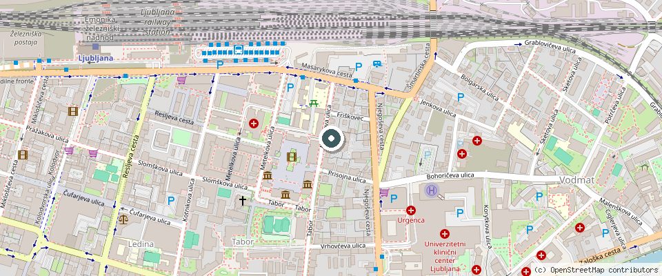 Zemljevid: Maistrova ulica 10, Ljubljana